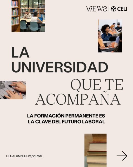 Las carreras profesionales son cada vez mas largas, pero menos lineales. Ya no sirve aquello de sacarte un título y trabajar sin volver a adquirir nuevas competencias. Ahora, a los 25 puedes necesitar especializarte, a los 40, actualizarte y a los 50, incluso, reinventarte.
En un mundo tan cambiante a una velocidad vertiginosa, la solución es clara: adaptarse o morir. Por eso, la formación permanente cobra cada vez más protagonismo.📝
En el último artículo de VIEWS, analizamos cómo la formación permanente está transformando nuestra manera de aprender y de trabajar.
👉No te pierdas el artículo completo en nuestra web. Link en la biografía🔗
#CEUAlumni #VIEWS #Universidad
